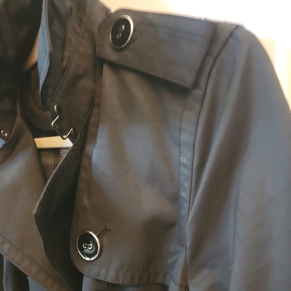 Worthington Black Trench Coat - Picture 4 of 14